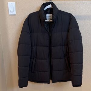 Jack & Jones Men's Black Puffer Jacket